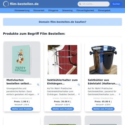 Screenshot film-bestellen.de