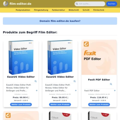 Screenshot film-editor.de