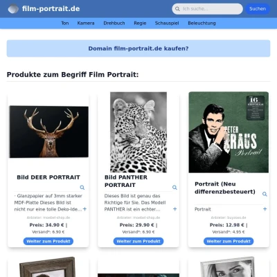 Screenshot film-portrait.de