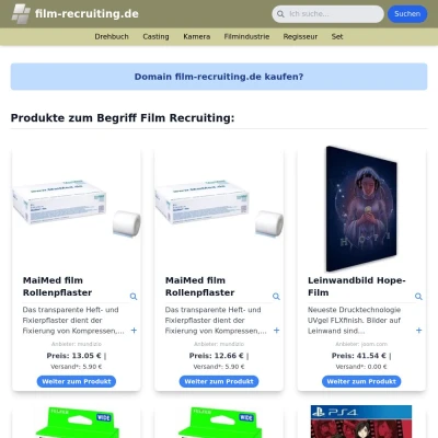 Screenshot film-recruiting.de