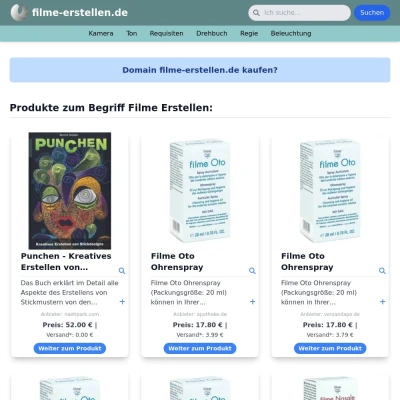 Screenshot filme-erstellen.de