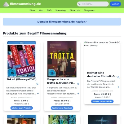 Screenshot filmesammlung.de