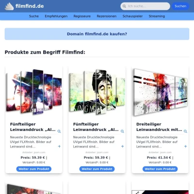 Screenshot filmfind.de