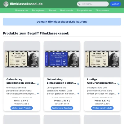 Screenshot filmklassekassel.de