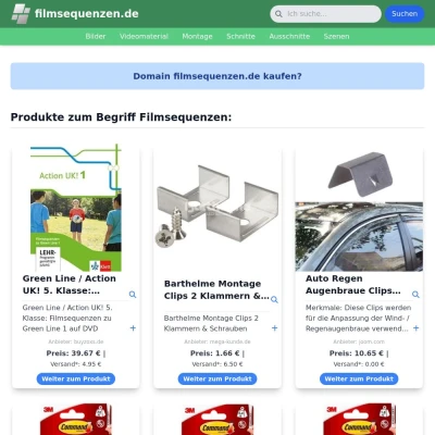 Screenshot filmsequenzen.de