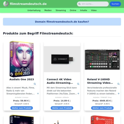 Screenshot filmstreamdeutsch.de