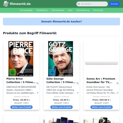 Screenshot filmworld.de