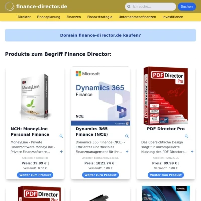 Screenshot finance-director.de