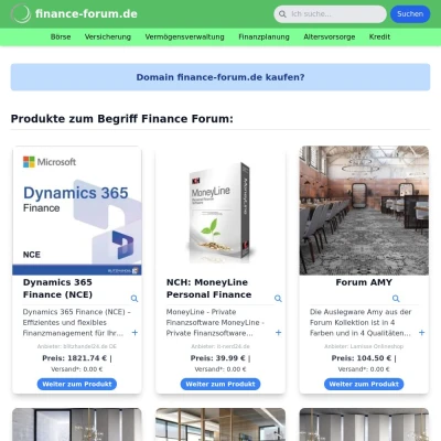 Screenshot finance-forum.de