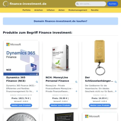 Screenshot finance-investment.de