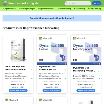 Screenshot finance-marketing.de