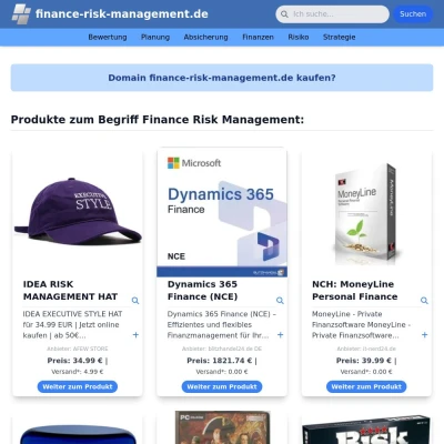 Screenshot finance-risk-management.de