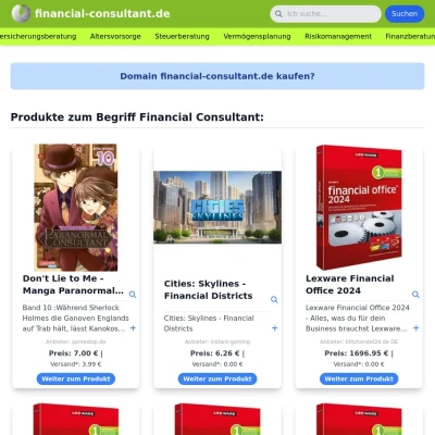 Screenshot financial-consultant.de