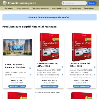 Screenshot financial-manager.de