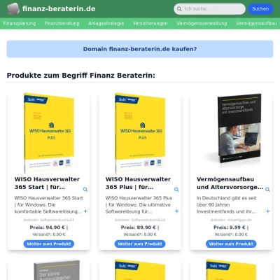 Screenshot finanz-beraterin.de
