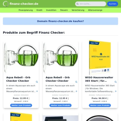 Screenshot finanz-checker.de