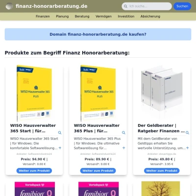 Screenshot finanz-honorarberatung.de