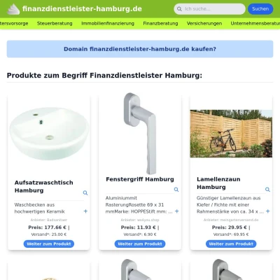 Screenshot finanzdienstleister-hamburg.de