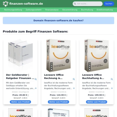 Screenshot finanzen-software.de