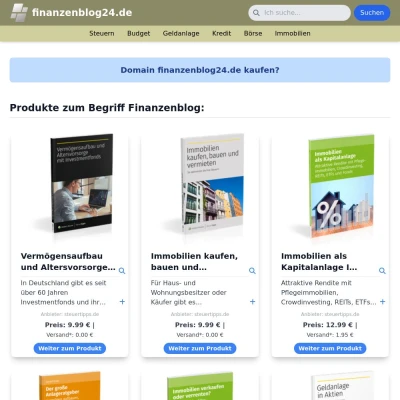 Screenshot finanzenblog24.de