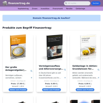 Screenshot finanzertrag.de