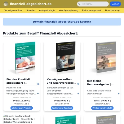 Screenshot finanziell-abgesichert.de