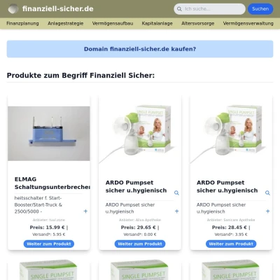 Screenshot finanziell-sicher.de