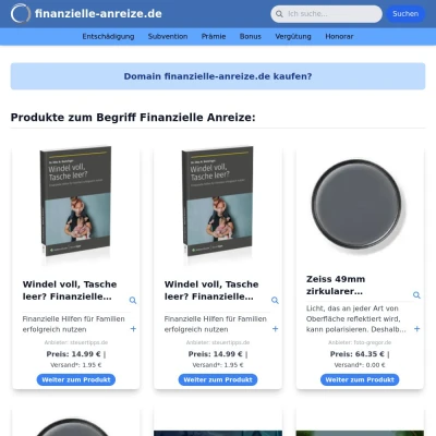 Screenshot finanzielle-anreize.de