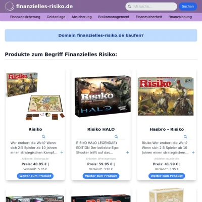 Screenshot finanzielles-risiko.de