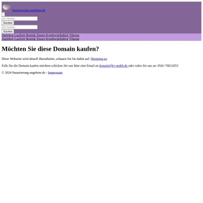 Screenshot finanzierung-angebote.de