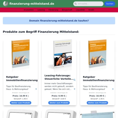 Screenshot finanzierung-mittelstand.de