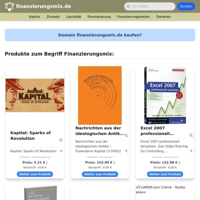 Screenshot finanzierungsmix.de