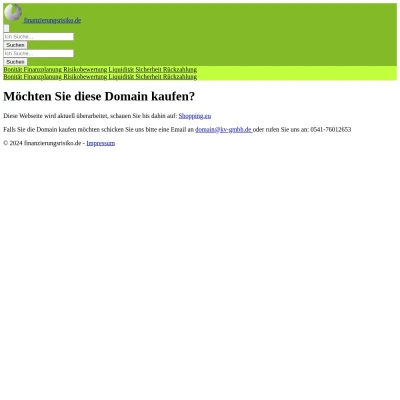 Screenshot finanzierungsrisiko.de