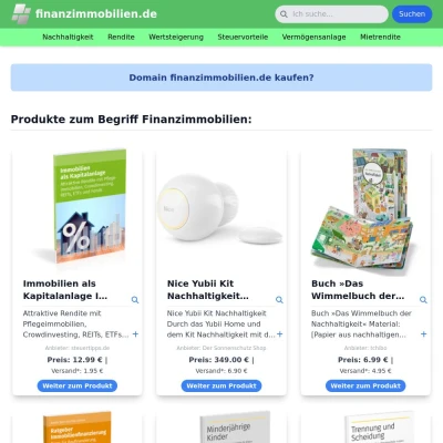 Screenshot finanzimmobilien.de