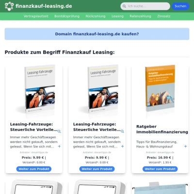 Screenshot finanzkauf-leasing.de