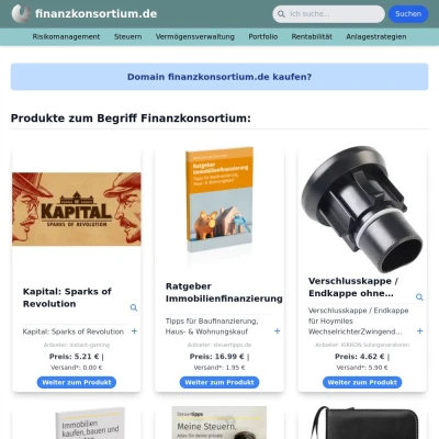 Screenshot finanzkonsortium.de