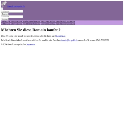 Screenshot finanzloesungen24.de