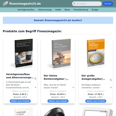 Screenshot finanzmagazin24.de