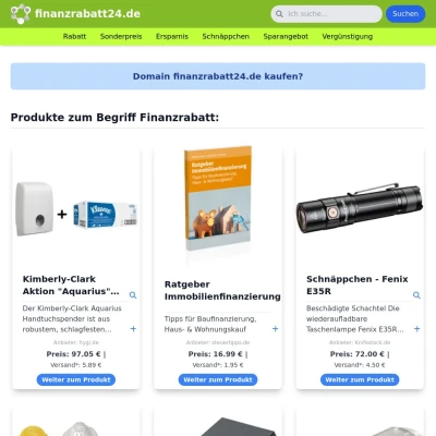 Screenshot finanzrabatt24.de