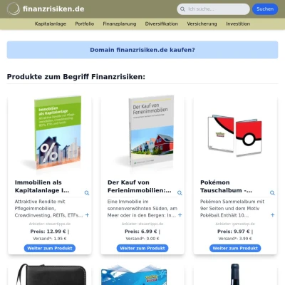 Screenshot finanzrisiken.de