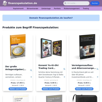 Screenshot finanzspekulation.de