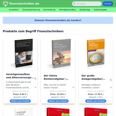 Screenshot finanztechniken.de