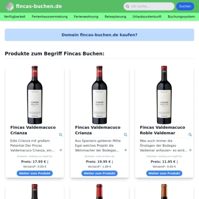 Screenshot fincas-buchen.de