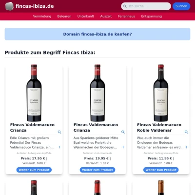 Screenshot fincas-ibiza.de