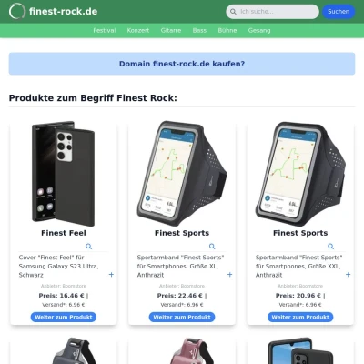 Screenshot finest-rock.de