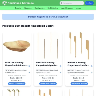 Screenshot fingerfood-berlin.de