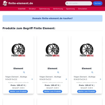 Screenshot finite-element.de