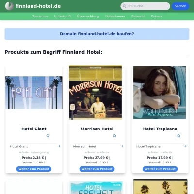 Screenshot finnland-hotel.de