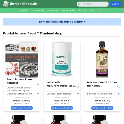 Screenshot finnlandshop.de