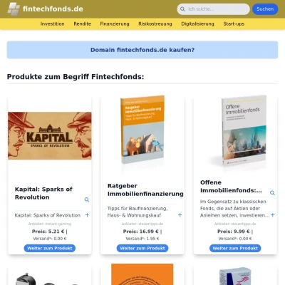 Screenshot fintechfonds.de